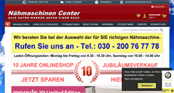 Desktop Screenshot of naehmaschinen-center.de